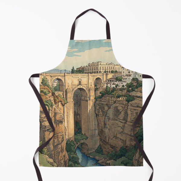 Item preview, Puente Nuevo bridge Japanese Woodblock Print designed and sold by Takeda-art.