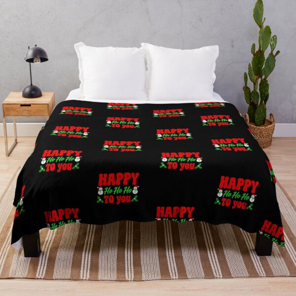Item preview, Happy Ho Ho Ho Christmas Greeting with Snowmen and Holly | Festive Holiday T-Shirt designed and sold by FestivityFinds.