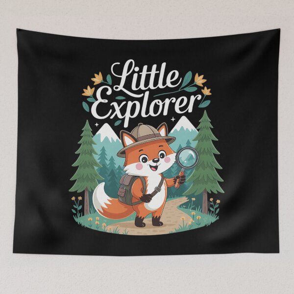 Item preview, Little Explorer, Cute Fox Camping Hiking Children designed and sold by DentistLegal.
