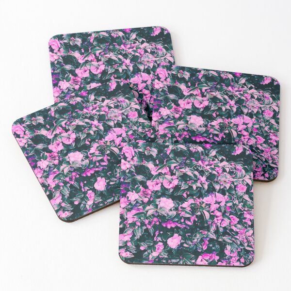 Item preview, pink camilla bush pattern designed and sold by meuliasshop.