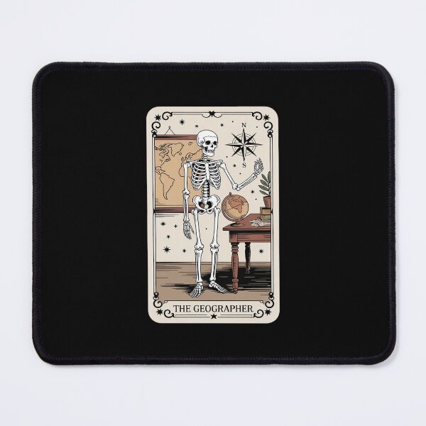 Item preview, The Geographer Tarot Card - Geography Spooky Gothic Witchy designed and sold by velltoons.