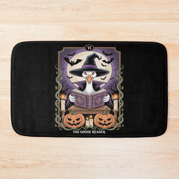 Item preview, The Goose Reader Bookish Halloween Spooky Goosey Witch designed and sold by velltoons.