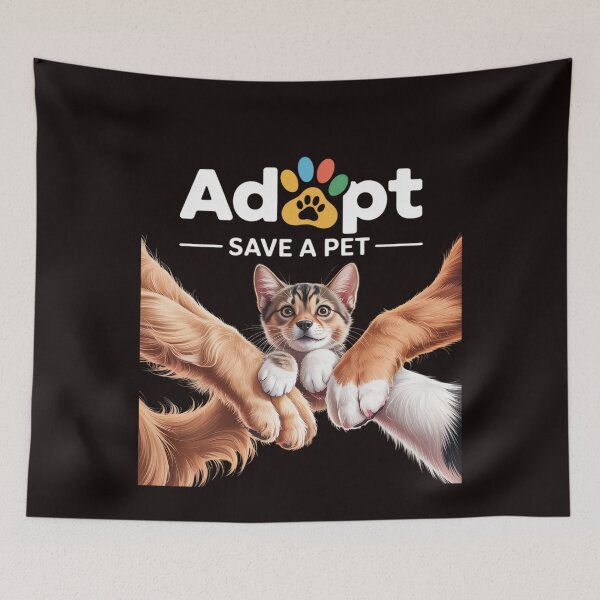 Item preview, Adopt Save a Pet Cat and Dog Animals Rescue designed and sold by RopboxRone.