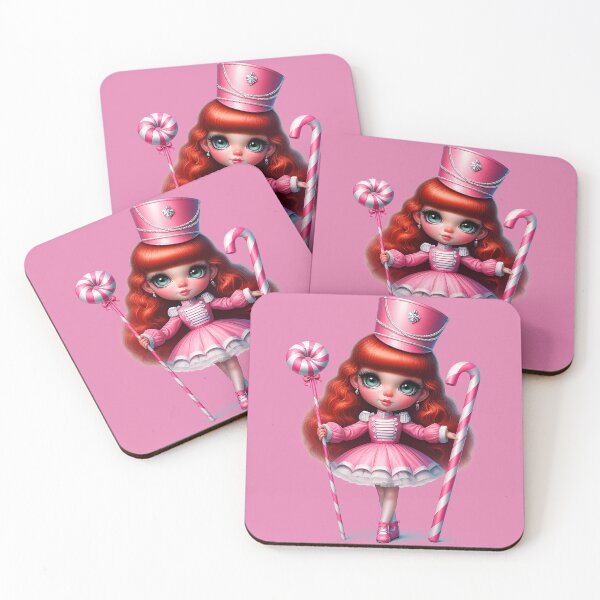 Item preview, Christmas Chibi Girl In Pink With Candy Cane  designed and sold by DEC02.
