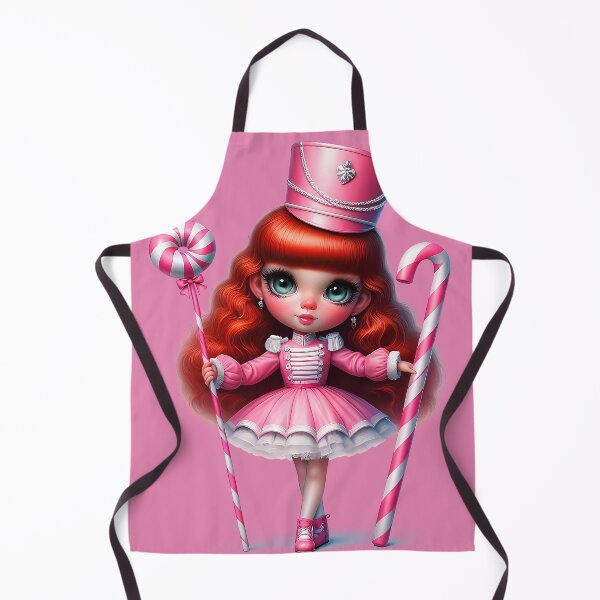 Aperçu de l'œuvre Fille Chibi de Noël en rose avec une canne en bonbon créée et vendue par DEC02.