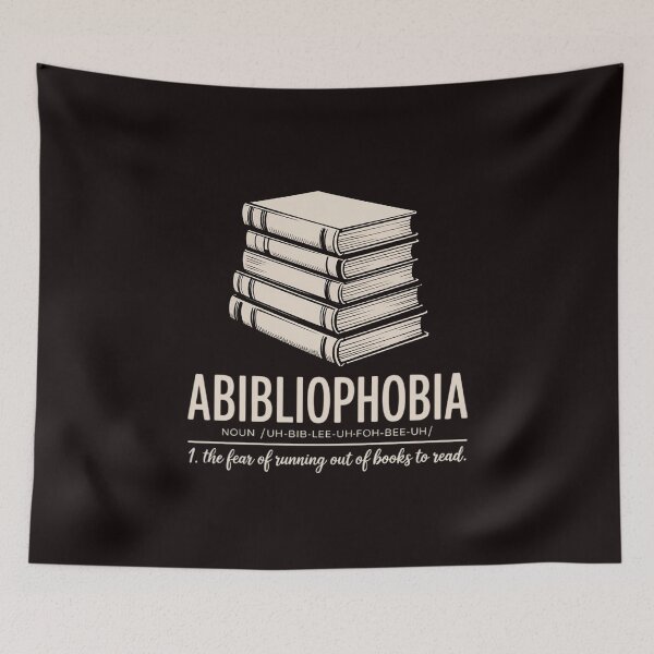 Item preview, Abibliophobia - Reading Bookworm Reader Gift designed and sold by RopboxRone.