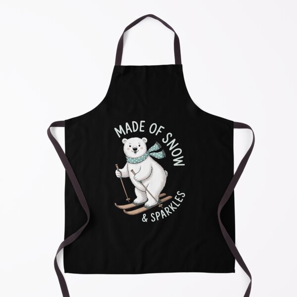 Item preview, Polar Bear Skiing Make Of Snow And Sparkles designed and sold by DentistLegal.