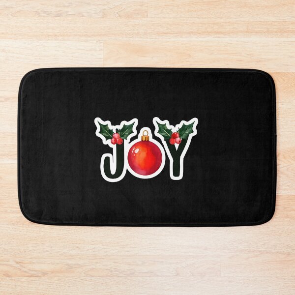 Item preview, JOY Christmas Sticker with Holly Leaves and Ornament | Festive Holiday Decoration designed and sold by FestivityFinds.