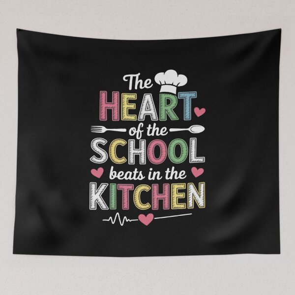 Item preview, The Heart of The School Beats in The Kitchen Lunch Lady designed and sold by velltoons.