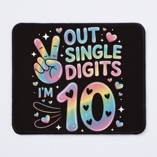 Item preview, 10th Birthday Rainbow Im Out Single Digits Girls Kid designed and sold by RopboxRone.