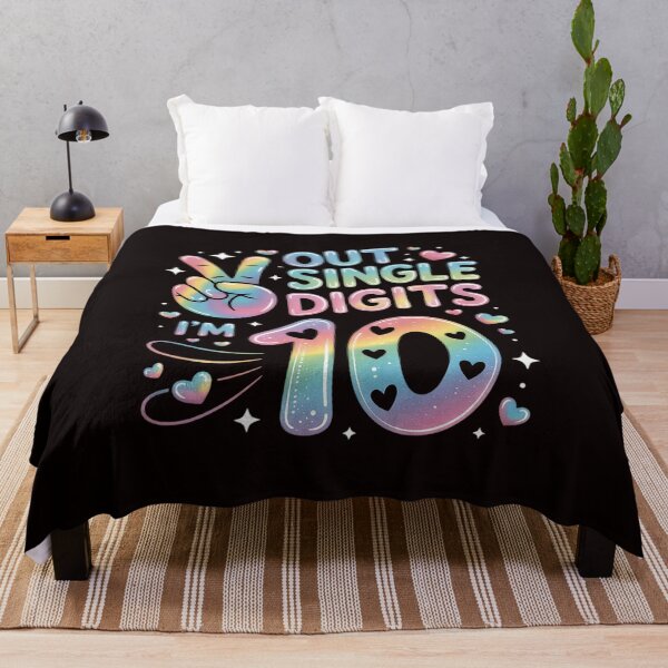 Item preview, 10th Birthday Rainbow Im Out Single Digits Girls Kid designed and sold by RopboxRone.