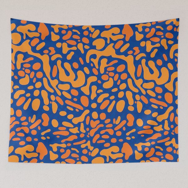 Item preview, Orange Blue Yellow Camo #2 designed and sold by Interrupt Art.