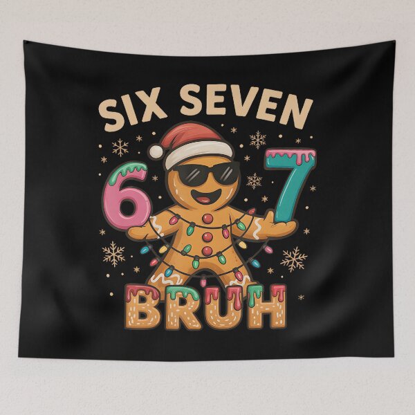 Item preview, Bruh 67 Christmas Six Seven Gingerbreadman Boys 67 Christmas designed and sold by HayleePacoch.