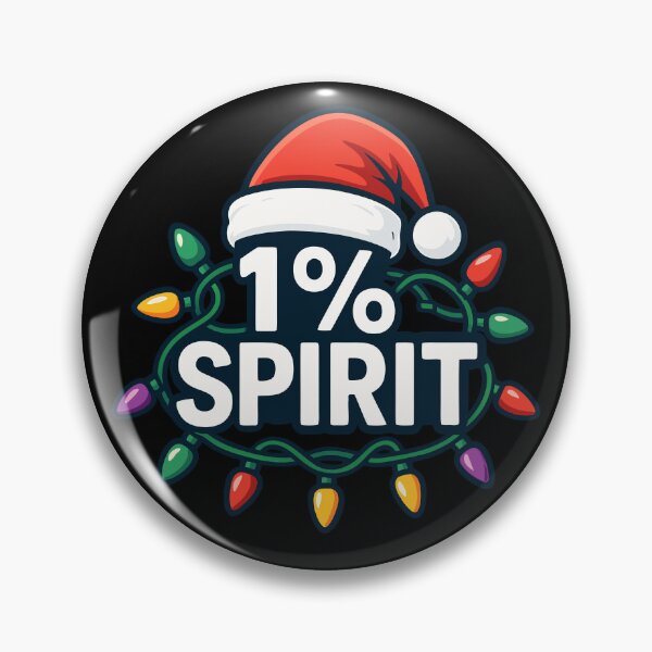 Item preview, 1 Percent Spirit Funny Christmas Subtle Bah Humbug Gear designed and sold by DynamicDesign.