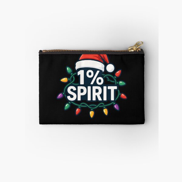 Item preview, 1 Percent Spirit Funny Christmas Subtle Bah Humbug Gear designed and sold by DynamicDesign.
