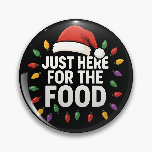 Item preview, Just Here For The Food Funny Christmas Subtle Bah Humbug Gear designed and sold by DynamicDesign.