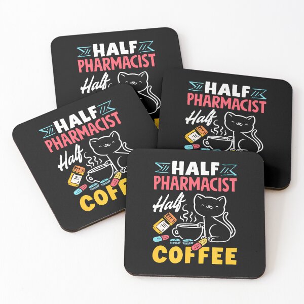 Item preview, Half Pharmacist Half Coffee Funny Pharmacist Coffee Lover designed and sold by MargieLauren.