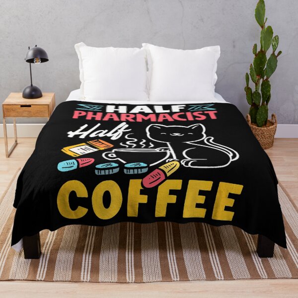 Item preview, Half Pharmacist Half Coffee Funny Pharmacist Coffee Lover designed and sold by MargieLauren.