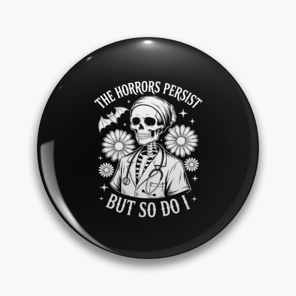 Item preview, The Horrors Persist Skeleton Nurse Halloween designed and sold by velltoons.