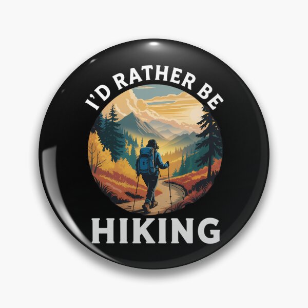 Item preview, I'd Rather Be Hiking, With A Woman Hiking On A Trail designed and sold by DentistLegal.