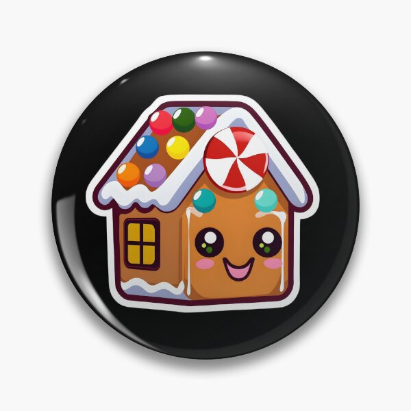 Item preview, Whimsical Gingerbread House with Colorful Candy and Snow | Cute Christmas Sticker designed and sold by FestivityFinds.