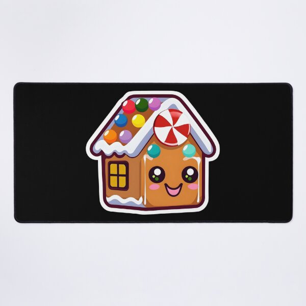 Item preview, Whimsical Gingerbread House with Colorful Candy and Snow | Cute Christmas Sticker designed and sold by FestivityFinds.