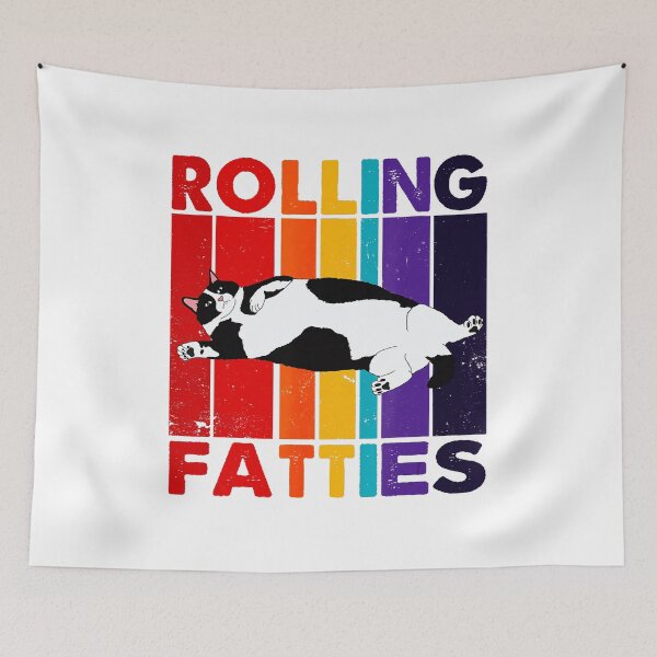 Item preview, Rolling Fatties – Retro Chonky Cat  designed and sold by hieuha091XRg.