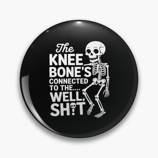 Item preview, The Knee Bone’s Connected To The Well Sh t Amputee Skeleton designed and sold by velltoons.