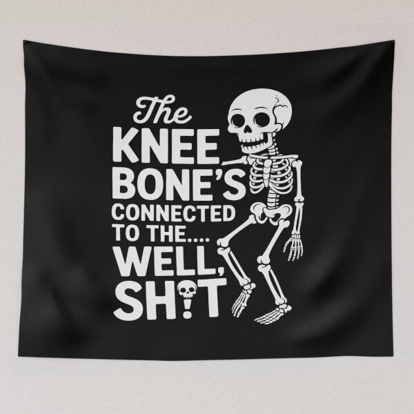 Item preview, The Knee Bone’s Connected To The Well Sh t Amputee Skeleton designed and sold by velltoons.