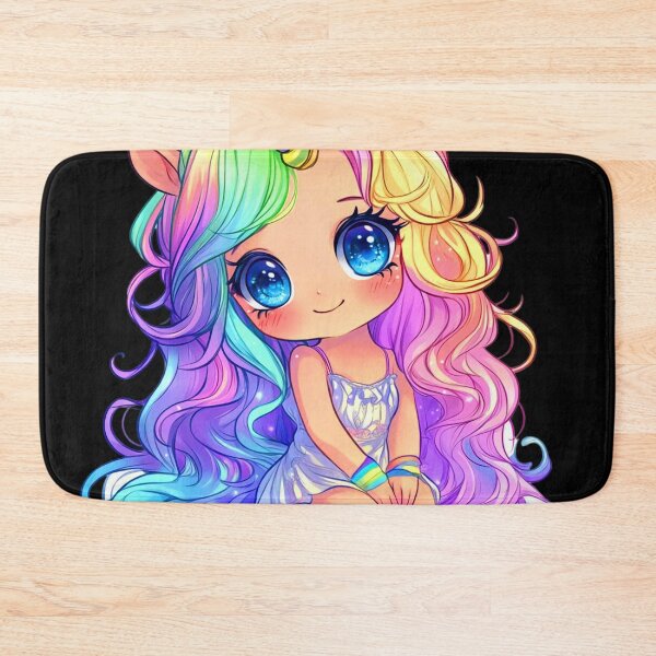 Item preview, Chibi Rainbow Colors Unicorn Style Cute Girl Art designed and sold by DEC02.