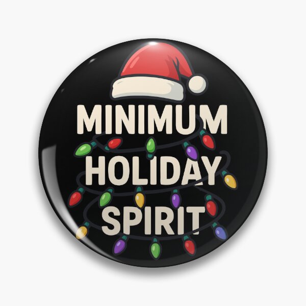 Item preview, Minimum Holiday Spirit Funny Christmas Subtle Bah Humbug Gear designed and sold by DynamicDesign.