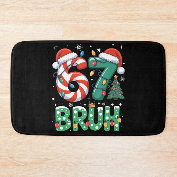 Artikelvorschau, Bruh 67 Six Seven 6 7 Meme Weihnachten entworfen und verkauft von HayleePacoch.