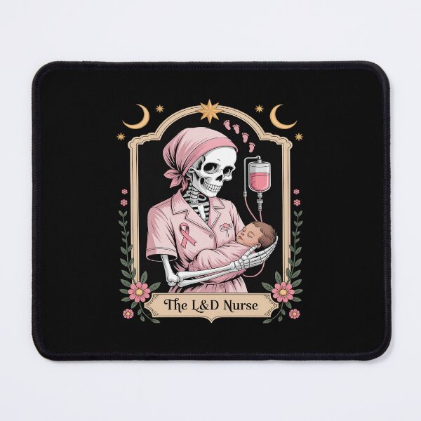 Item preview, The L&D Nurse Tarot Card Skeleton Baby Labor And Delivery designed and sold by velltoons.