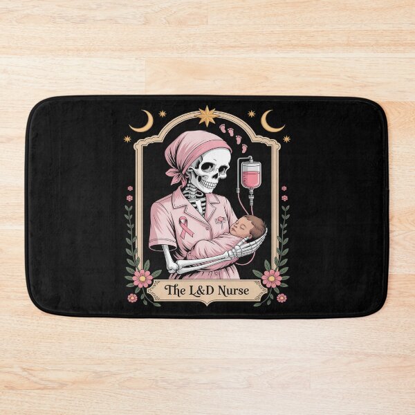 Item preview, The L&D Nurse Tarot Card Skeleton Baby Labor And Delivery designed and sold by velltoons.