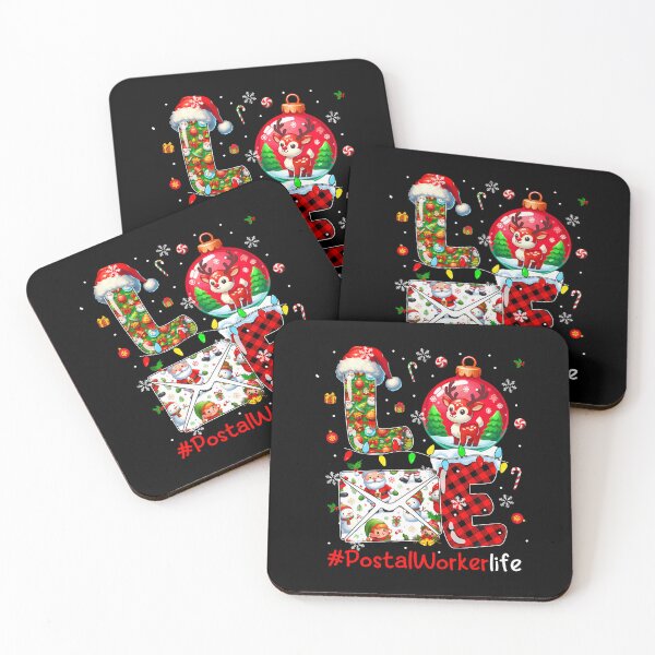 Item preview, Love Postal Worker Christmas Santa Reindeer Matching Team designed and sold by KellyJudith.