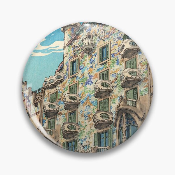 Item preview, Casa Batllo Japanese Woodblock Print designed and sold by Takeda-art.