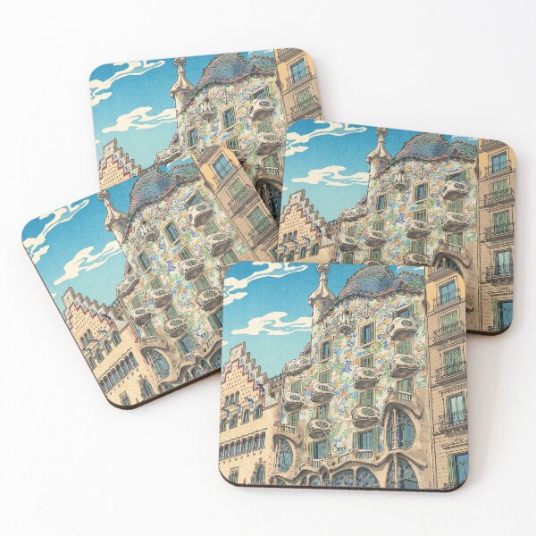 Item preview, Casa Batllo Japanese Woodblock Print designed and sold by Takeda-art.