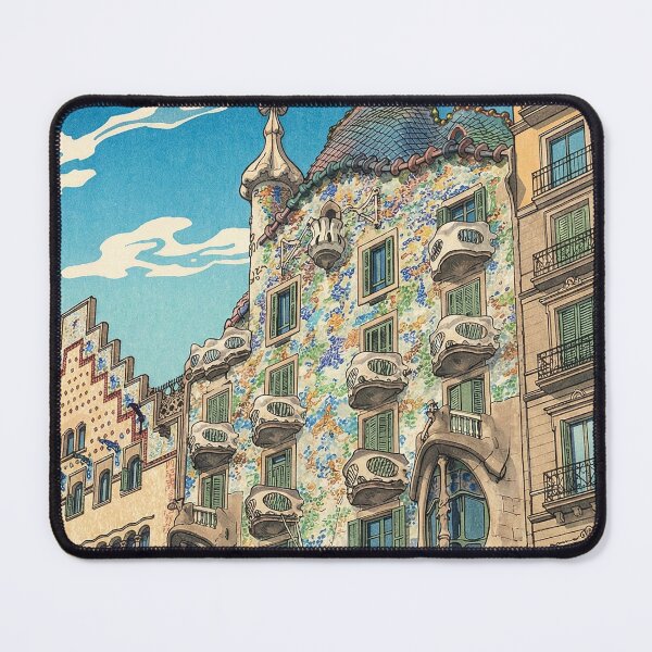 Item preview, Casa Batllo Japanese Woodblock Print designed and sold by Takeda-art.
