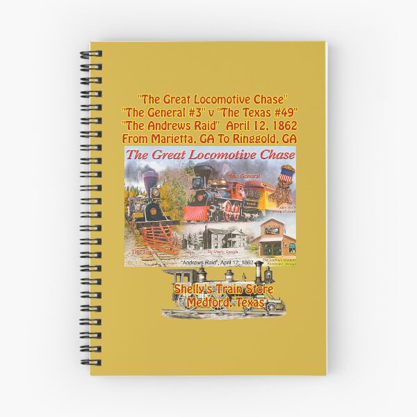 Item preview, "The Great Locomotive Chase" April 12, 1862, Shelly's Train Store, Vintage, Classic, Collectible Train Logos, Rail & Railroad Logos, stickers, t-shirts, posters designed and sold by MoreEZUSA-Here.