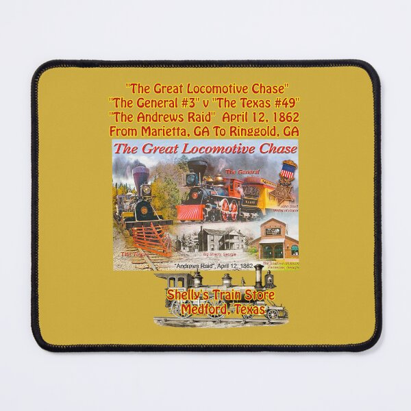 Item preview, "The Great Locomotive Chase" April 12, 1862, Shelly's Train Store, Vintage, Classic, Collectible Train Logos, Rail & Railroad Logos, stickers, t-shirts, posters designed and sold by MoreEZUSA-Here.