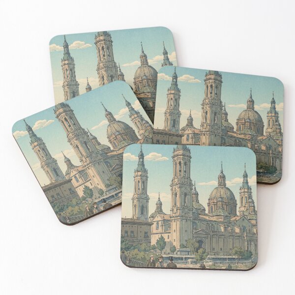 Item preview, Cathedral-Basilica of Our Lady of the Pillar Japanese Woodblock Print designed and sold by Takeda-art.