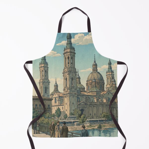 Item preview, Cathedral-Basilica of Our Lady of the Pillar Japanese Woodblock Print designed and sold by Takeda-art.