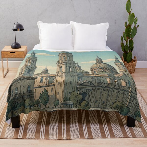 Item preview, Cathedral-Basilica of Our Lady of the Pillar Japanese Woodblock Print designed and sold by Takeda-art.