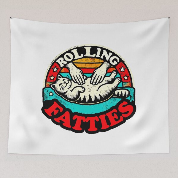 Item preview, Rolling Fatties – Retro Fat Cat Humor  designed and sold by hieuha091XRg.