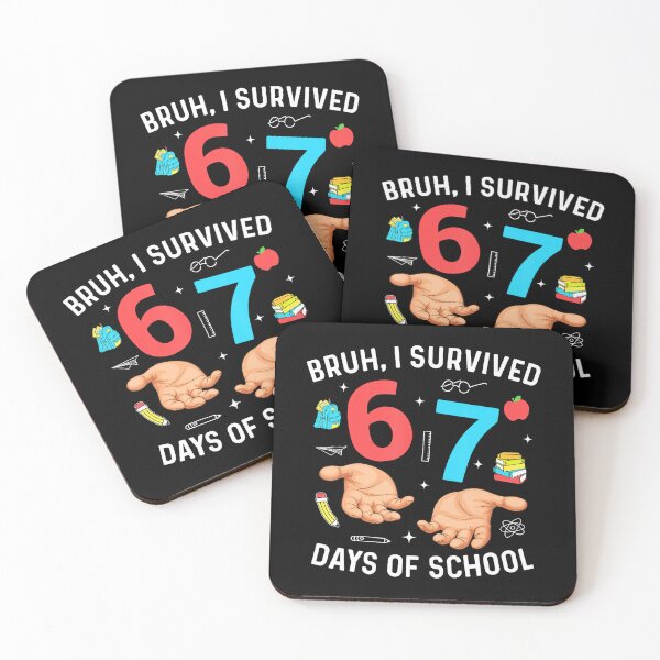 Item preview, Bruh I Survived 67 Days Of School Funny Six Seven Hands Meme designed and sold by HayleePacoch.