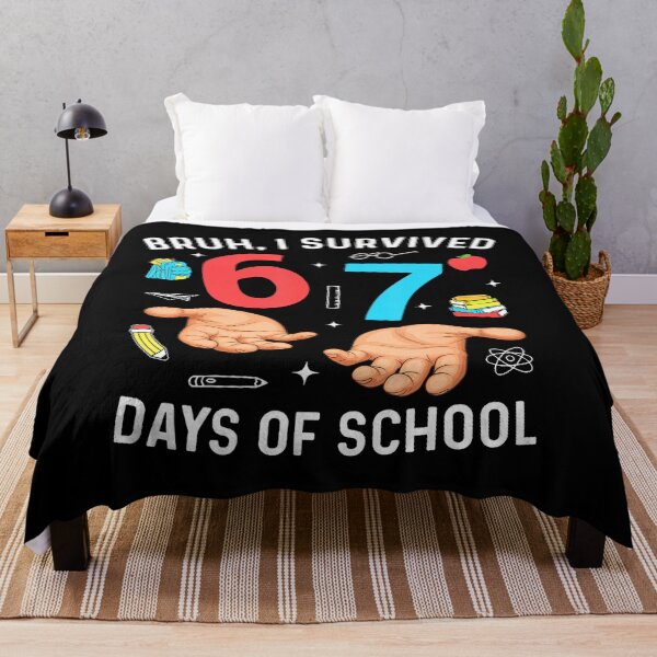 Item preview, Bruh I Survived 67 Days Of School Funny Six Seven Hands Meme designed and sold by HayleePacoch.