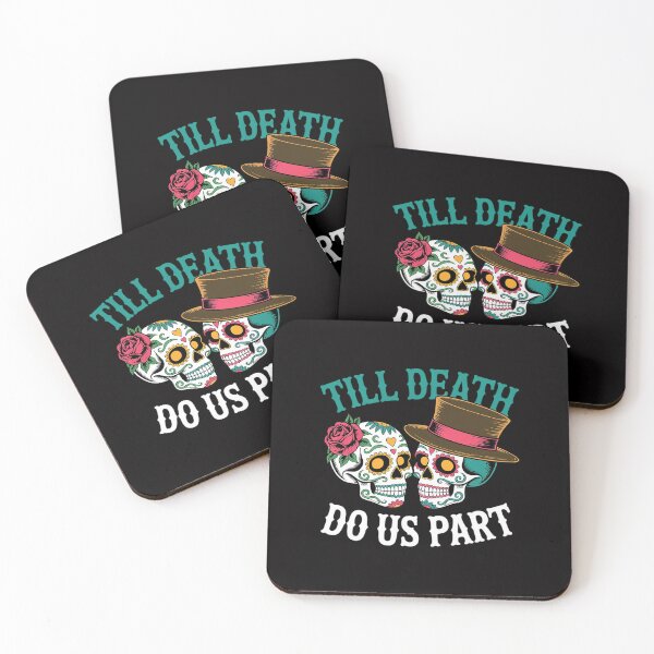 Item preview, Till Death Do Us Part Sugar Skulls Halloween Wedding designed and sold by Silicula.