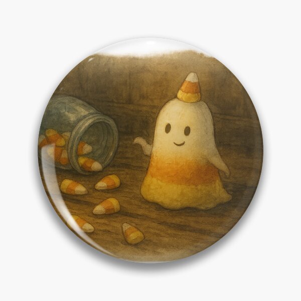 Item preview, Candy Corn Ghostlet - Cute-Spooky Collection (HFS) designed and sold by Hollow-Fern-Studio.