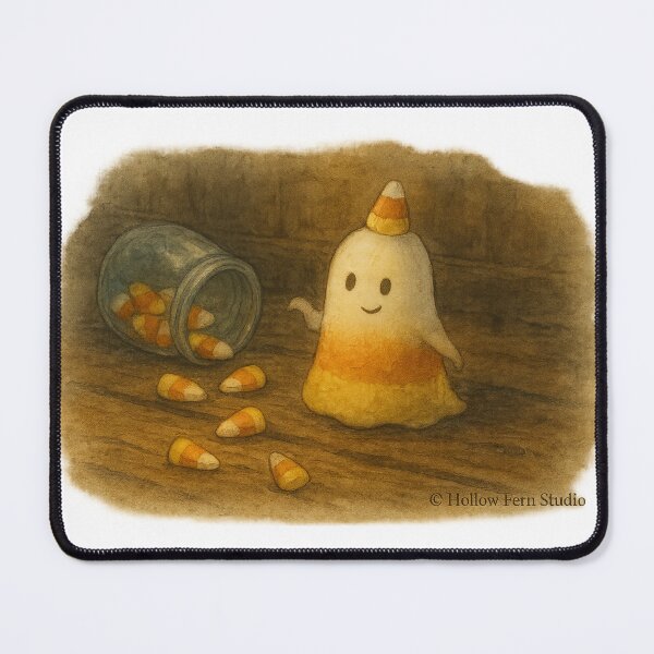 Item preview, Candy Corn Ghostlet - Cute-Spooky Collection (HFS) designed and sold by Hollow-Fern-Studio.