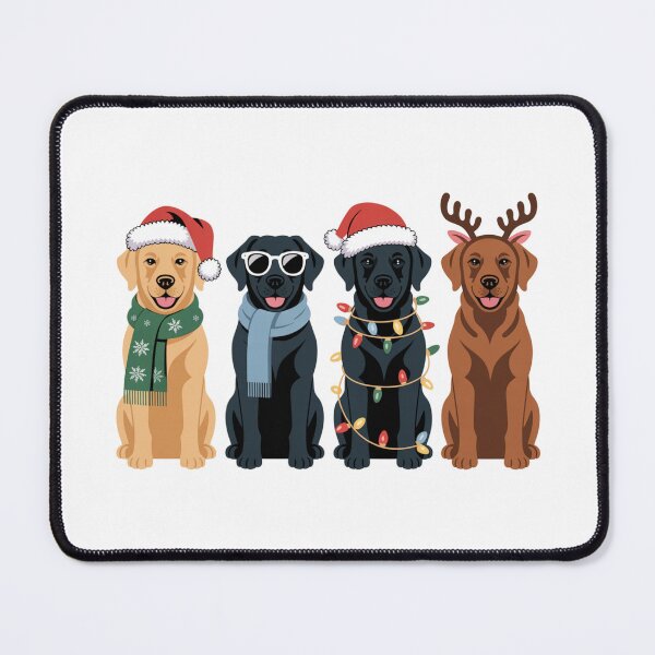 Item preview, Cute Labrador Retriever Christmas Holiday Party designed and sold by chattsuede.